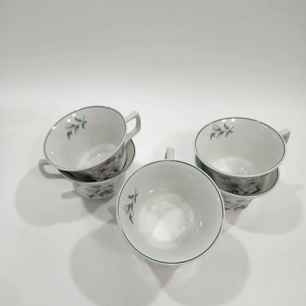 ‎Set of 6 ADAMS Azalea  Ironstone Teacups England